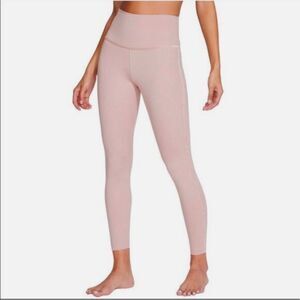Nike Leggings Blush Pink Velvet Trim High Rise ✨